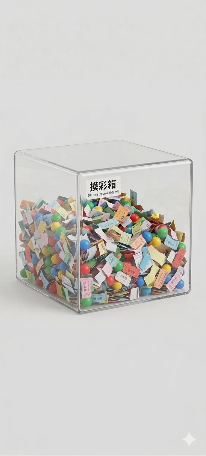 透明摸彩箱
